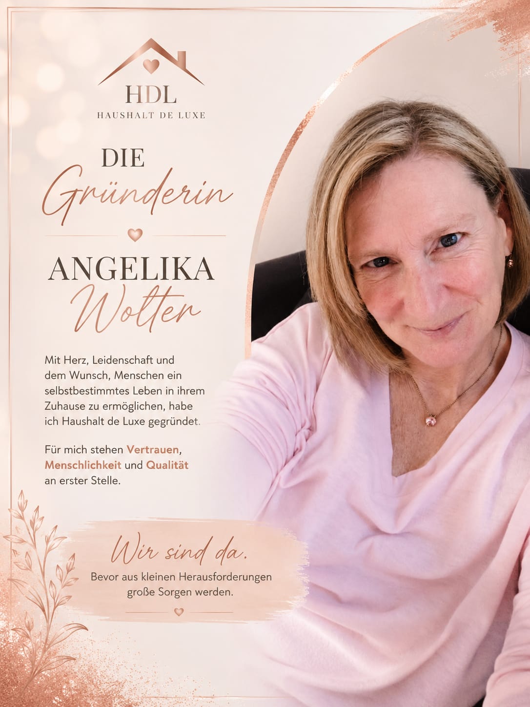 Angelika Wolter, Gründerin von Haushalt de Luxe
